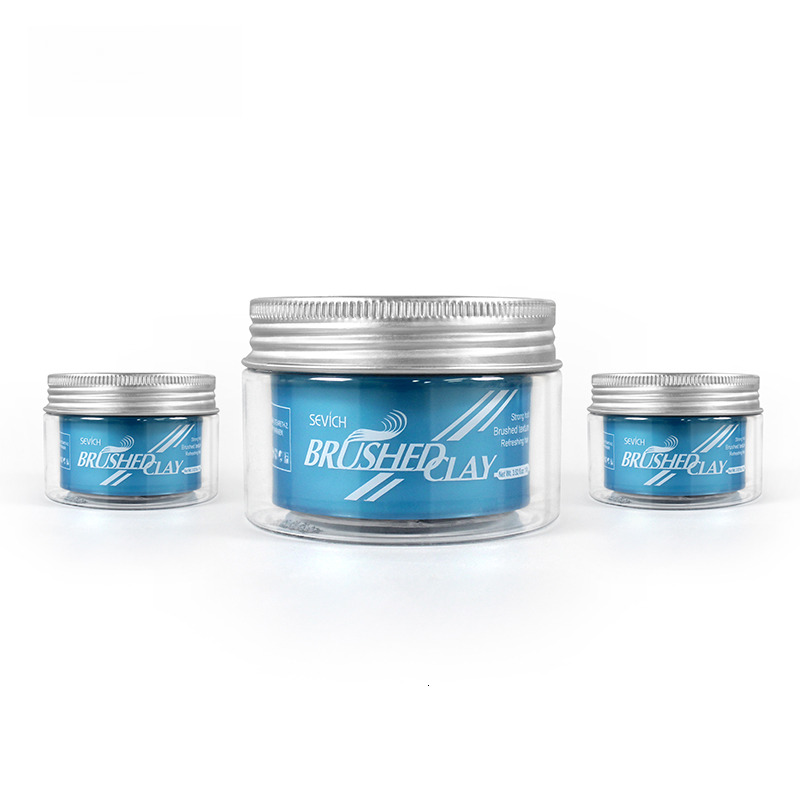 Sevich 100g Hair Brushed Clay For Men Strong Hold Hairstyle Finished Hair Styling Clay Mud Hair Cream Refreshing Hair Wax