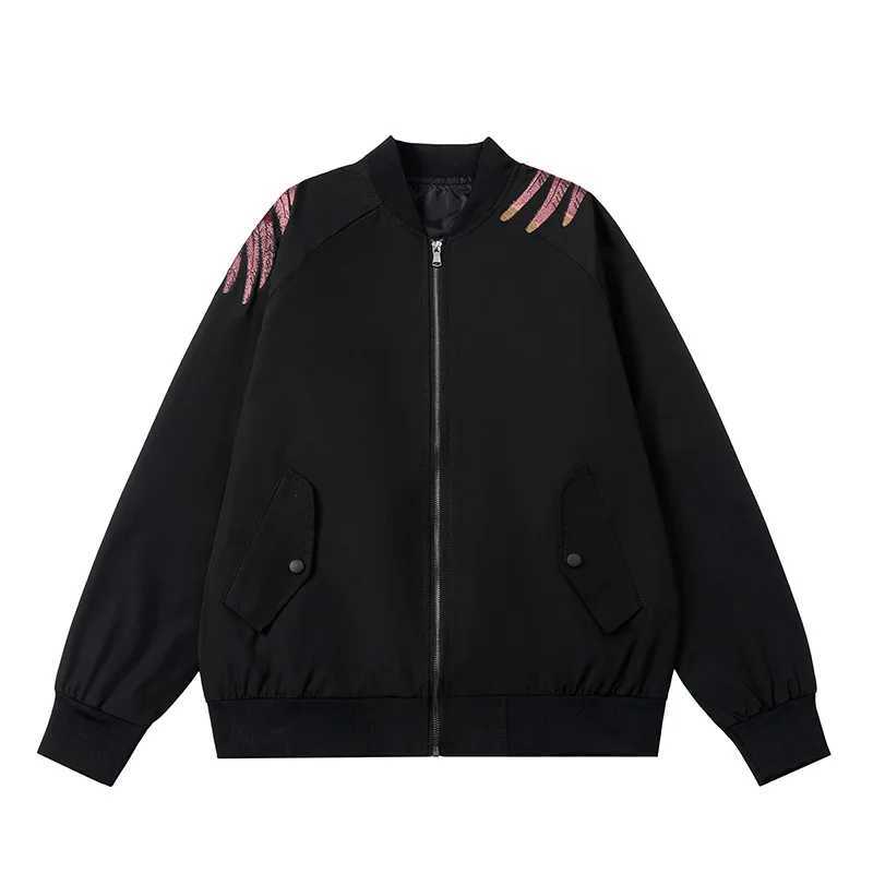 Bomber Jacket Men Phoenix Embroidery Hip Hop Japan Baseball Coat Sukajan Streetwear 2025 Yokosuka Women Spring J251124