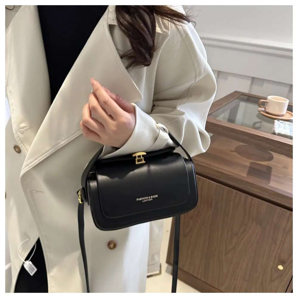 Luxury Designer Fashionable And High-End Small Square For Women New Spring/Summer Single Shoulder Textured Crossbody Bag