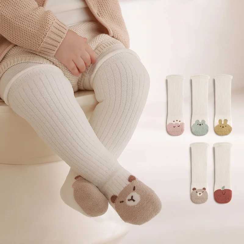 Autumn Winter Children Knee High Socks Thick Warm Coral Fleece Baby Stockings Infant Boys Girls Soft Thermal Long Socks 0-5Years G251124