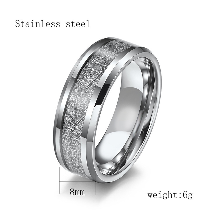 Top source rime silk patterned titanium for men's fashion stainless steel ring accessories