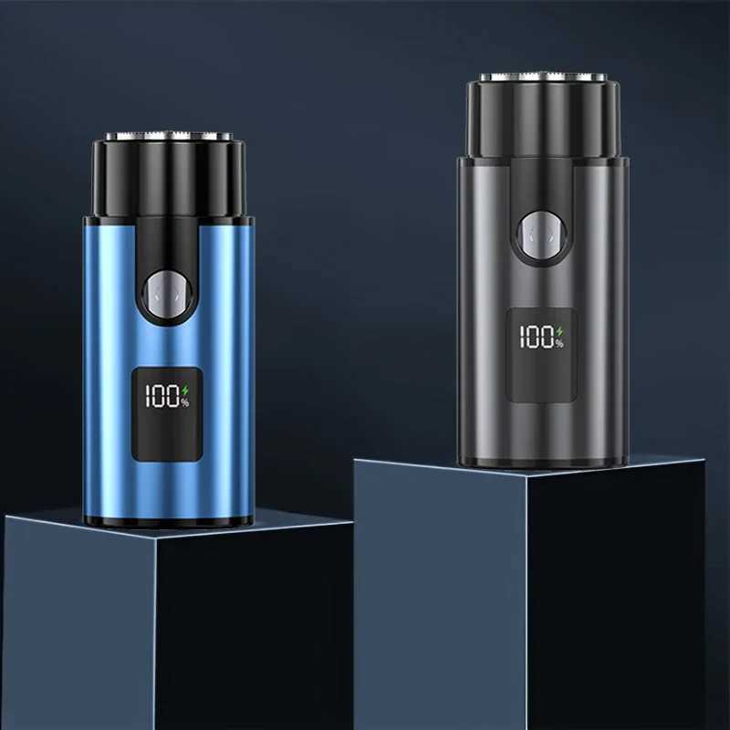 Mini Portable Electric Usb Rechargeable Shaver Mens Razor Portable Waterproof Razor Pocket Size Wet and Dry Mens Razor Trimmer L251124