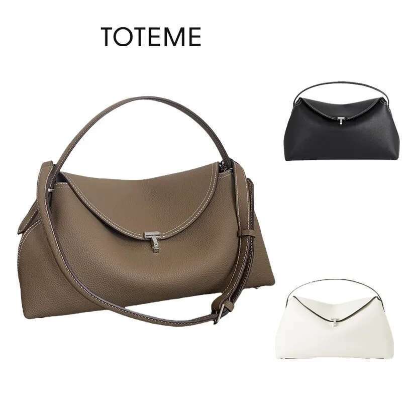 Designer Bag 2025 Nichetoteme Swedish Style Women's Crossbody High Quality Versatile Fashionable Light Commuter Bag Cow Leather Single Luxury Bag
