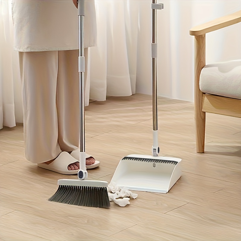 Broom set Household broom broom Dustpan set Brush head sweeping Individual sweep broom Foldable garbage shovel broom
