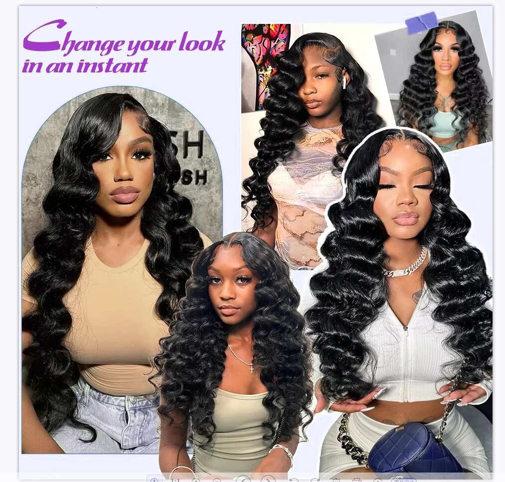 Rosabeauty Loose X Burmese Curly Raw Density X HD Lace Front Human Hair Wigs X Deep Wave Frontal Wig Tote Bag Tote Bag