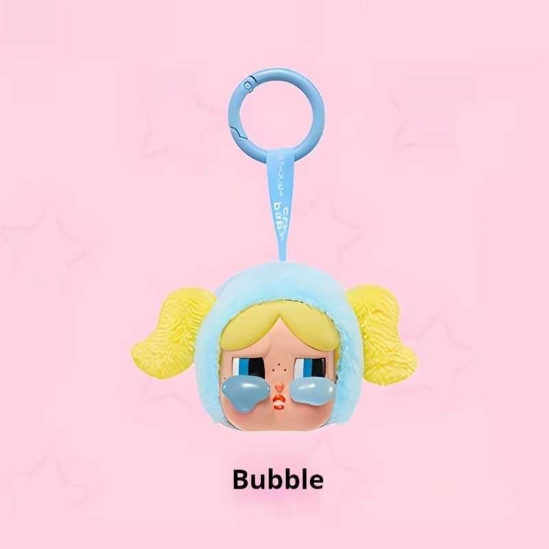 1 1 Reissue Crybaby Powerpuff Girl Series Plush Doll Keychain Bags Pendant Room Decoration Birthday Gift Mysterious Box Kid Toy T250528