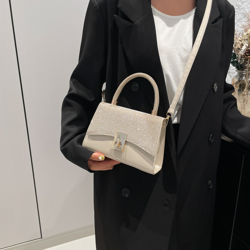 2024 Autumn/winter New Women's High End Fashion Multi Functional Designer Handbag With Bright Star Texture Single Shoulder Crossbody Bag