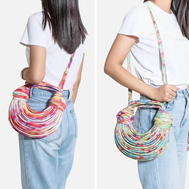 Designer Bag 2025 2025 New Women's Summer Fashion Personality Trend Handbag Creative Woven Noodle Bag For Women Luxury Bag