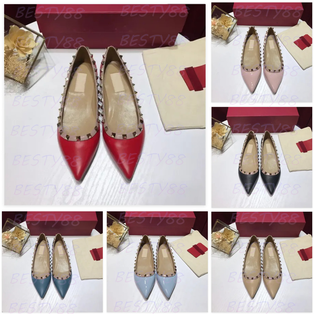 Luxury Rivets Shoes Brand Sandals Women Pumps 2025 Shallow Mouth Pointed Toe dress shoes 13