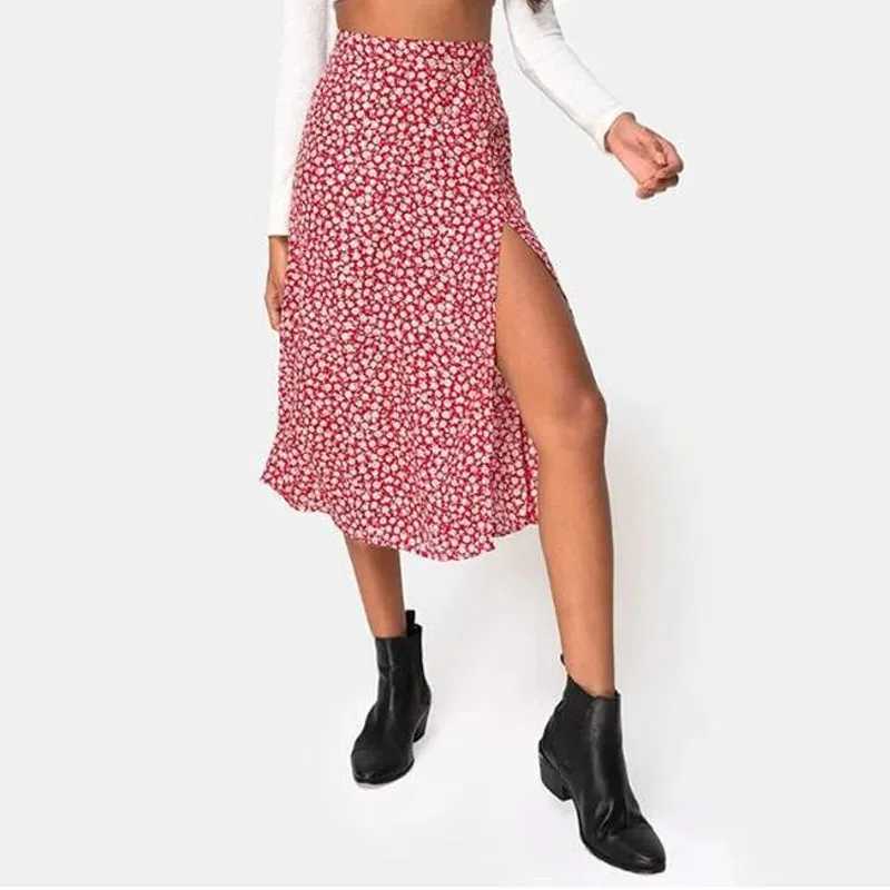 Womens high waisted leopard print polka dot print high waisted elastic splicing long line skiing for spring and summer seasons M250424