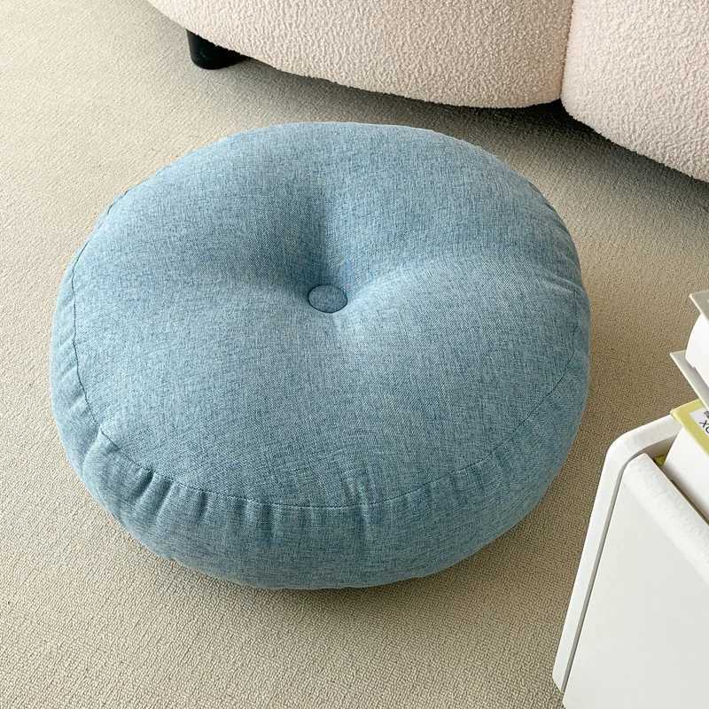Japanese-style linen simple seat futon chair cushion thickened meditation cushion office tatami sedentary fart cushion G251124