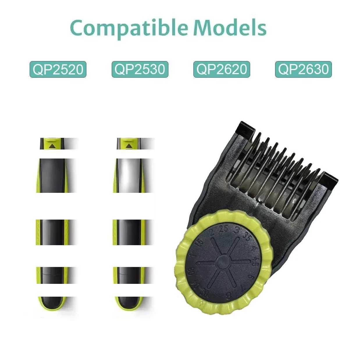 14-in-1 Adjustable Guards Guide Comb for Philips One QP2520 QP2630 QP2724 QP2834 Electric Shaver Replacement Kit L251124