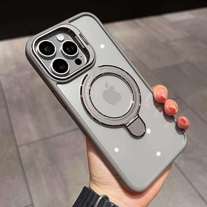 Lens bracket suitable for Apple 15 phone case magnetic suction iPhone 16 Promax new 13 transparent protective cover