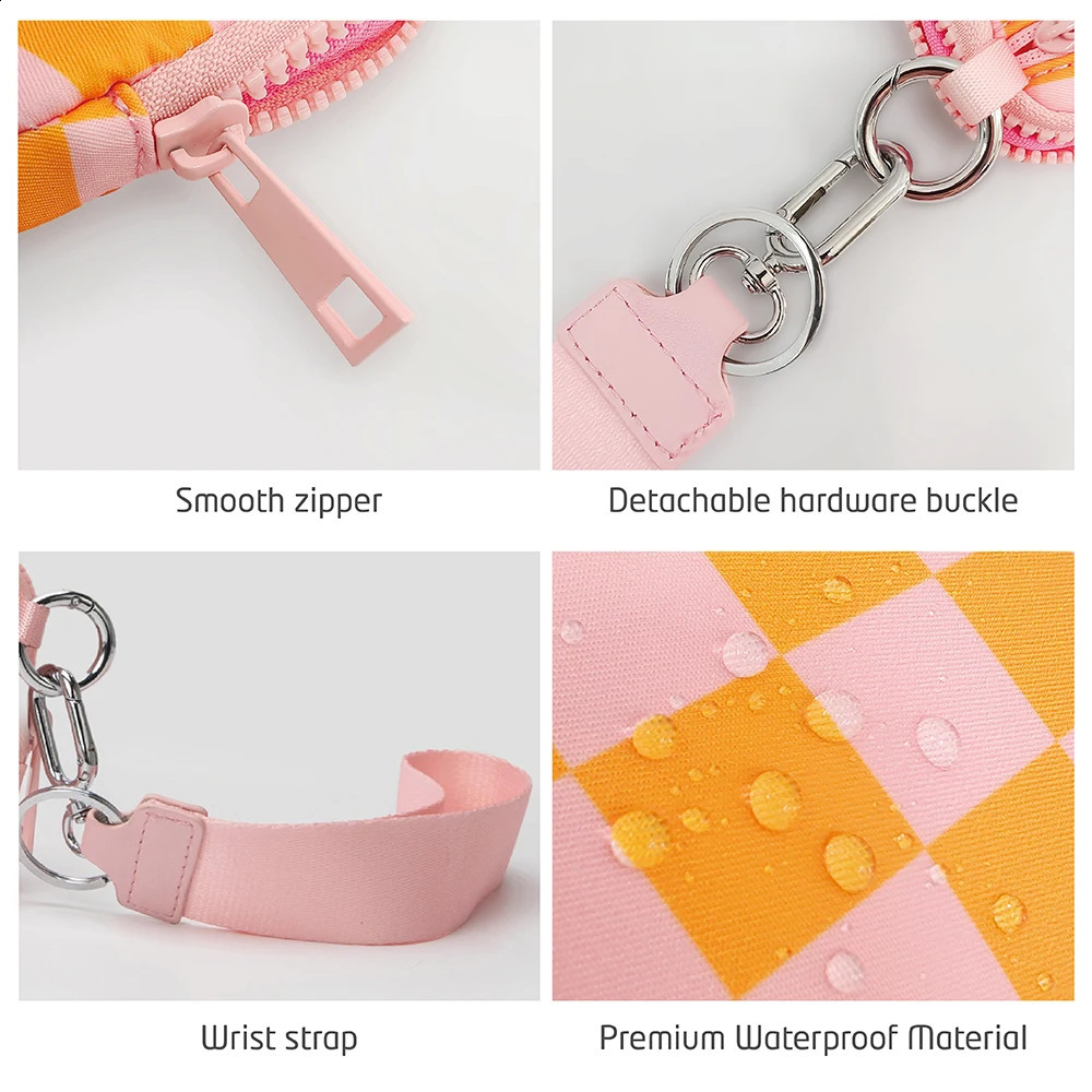 Women Coin Wallet Female Purse Card Holder Coin Purse Short Wallets Small Purse Zipper Keychain Clutch Bag Wallet R250424