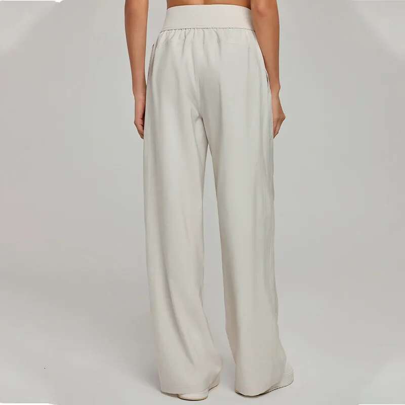 High-waisted thin straight women loose wide-legged sweatpants fiess yoga pants