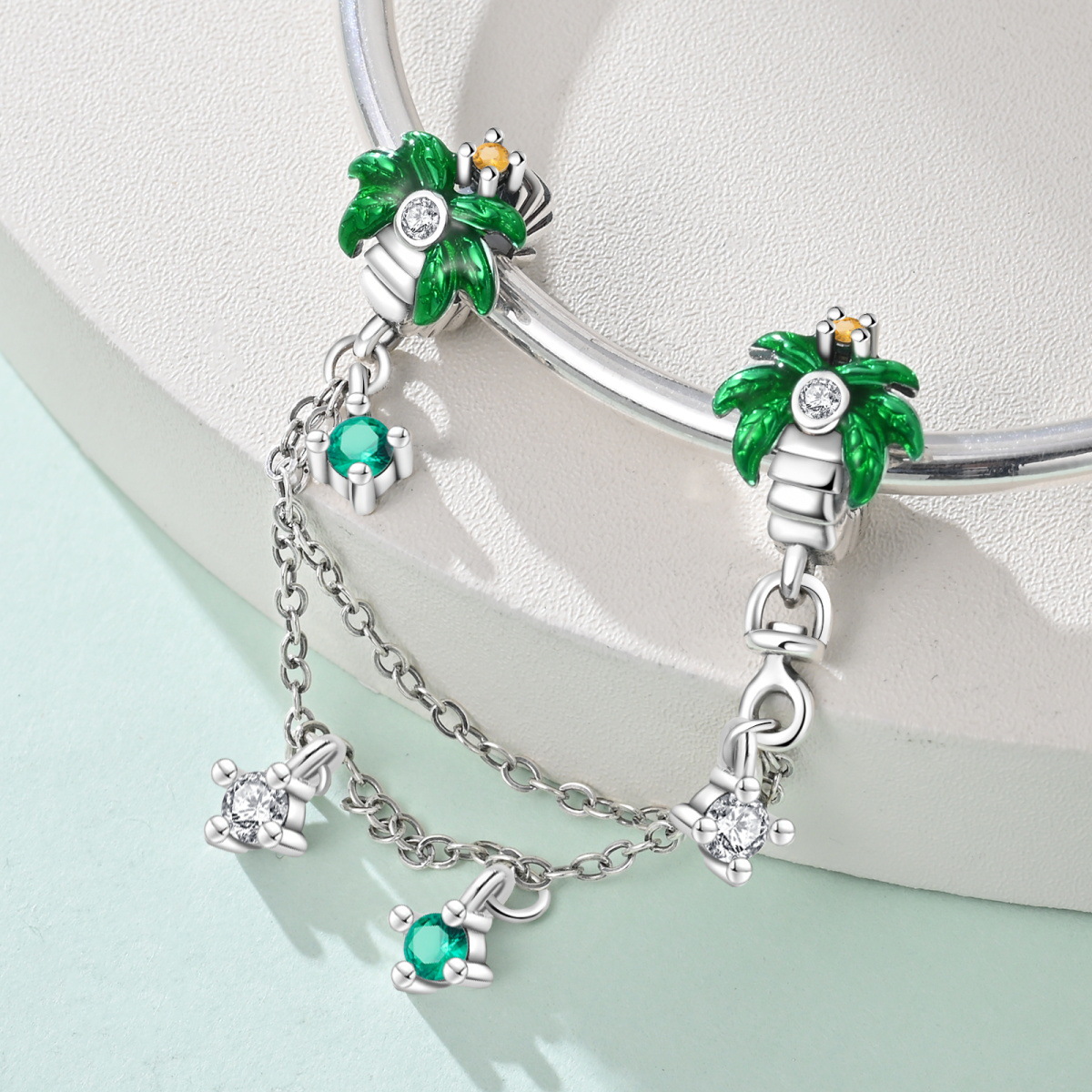 Summer vacation style sunshine beach castle sports bead Charms pendant DIY jewelry bracelet accessories 925 Silver Sterling silver jewelry new style