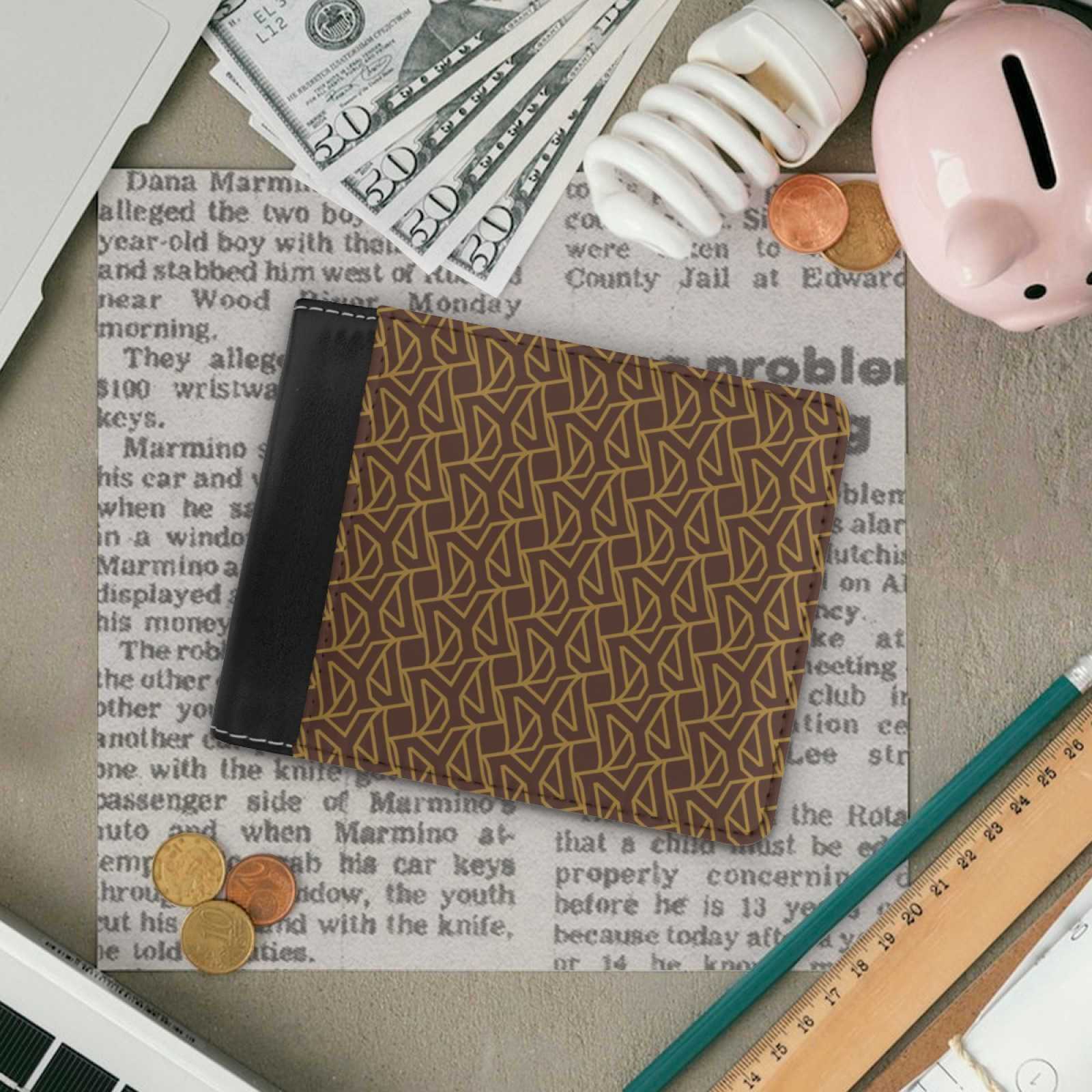 NXY Men Foldable Wallets Picture Coin Slim Purses Business Money Credit Cards Holders Vintage Protection Capacity Bags