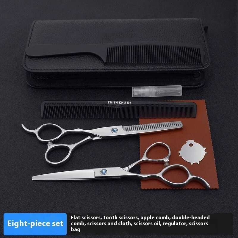 6.0-inch professional salon/home hairstylist, left-handed straight clipper, thin clipper, hairdressing scissors set
