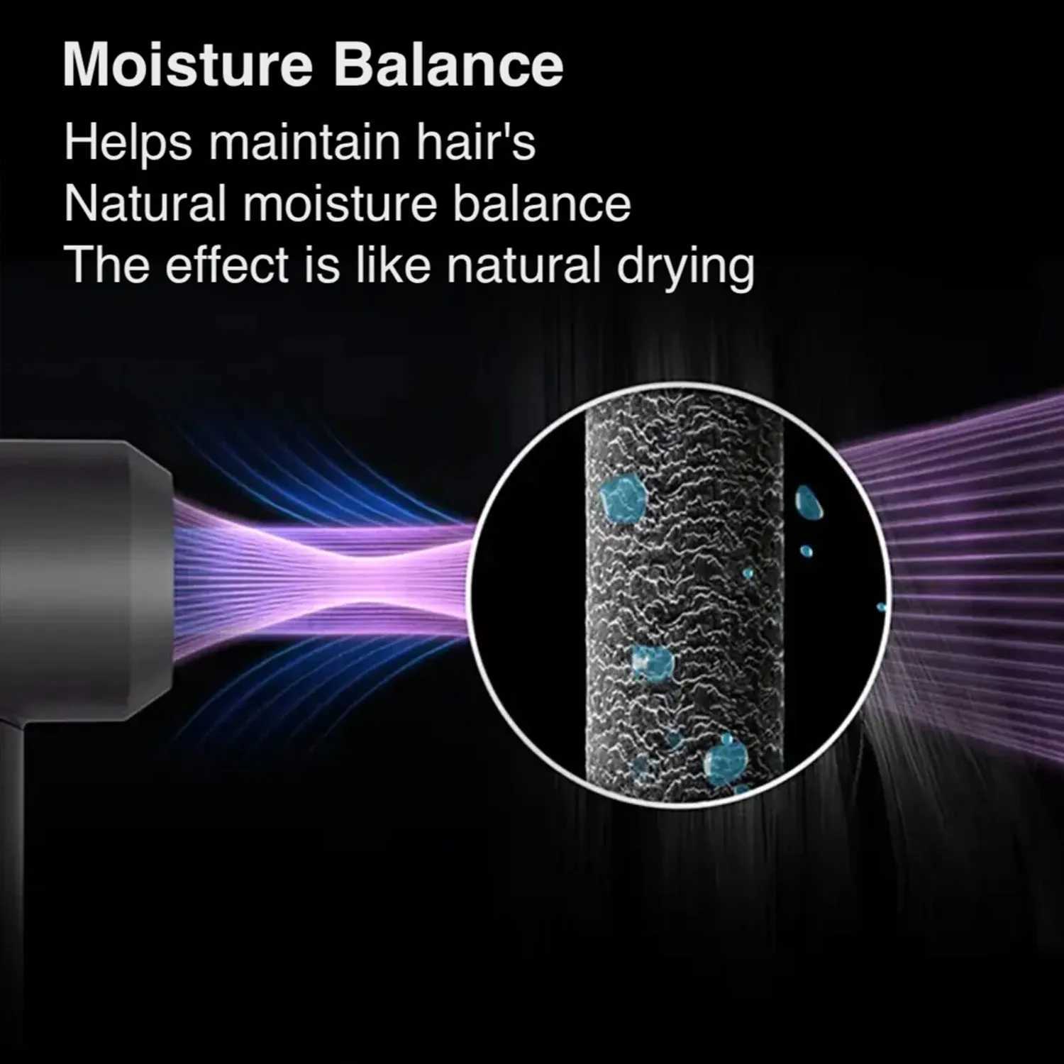 TINSOL High-speed negative ion bladeless constant temperature hair dryer Professional home-use negative ion hair dryer