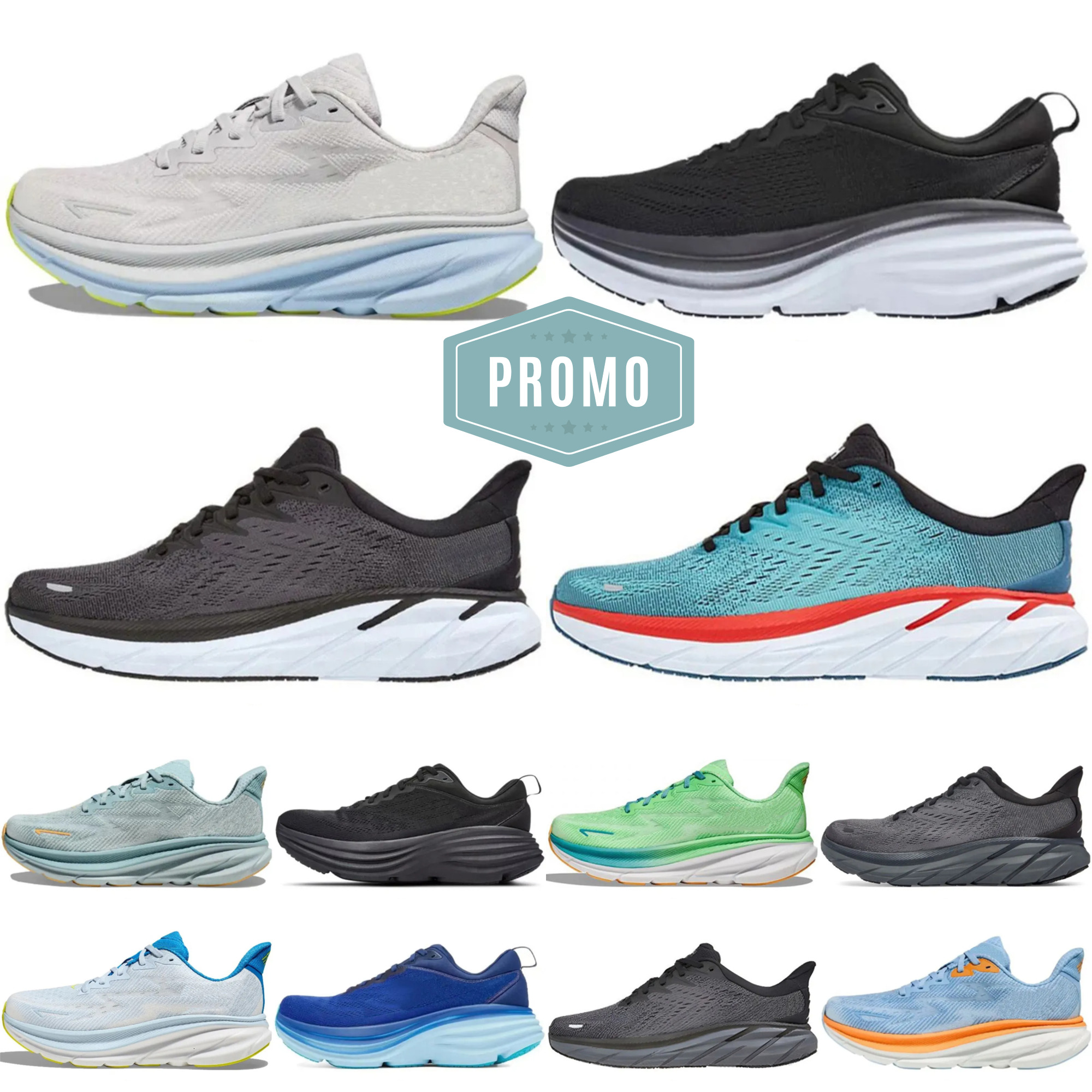 Clifton Bondis 9 Trainers Casual Shoes Bondi Cliftons 8 One One Mens Women Designer Outdoor Sports Shoe Harbor Mist Triple Black White Carbon X 2 Free People Sneakers
