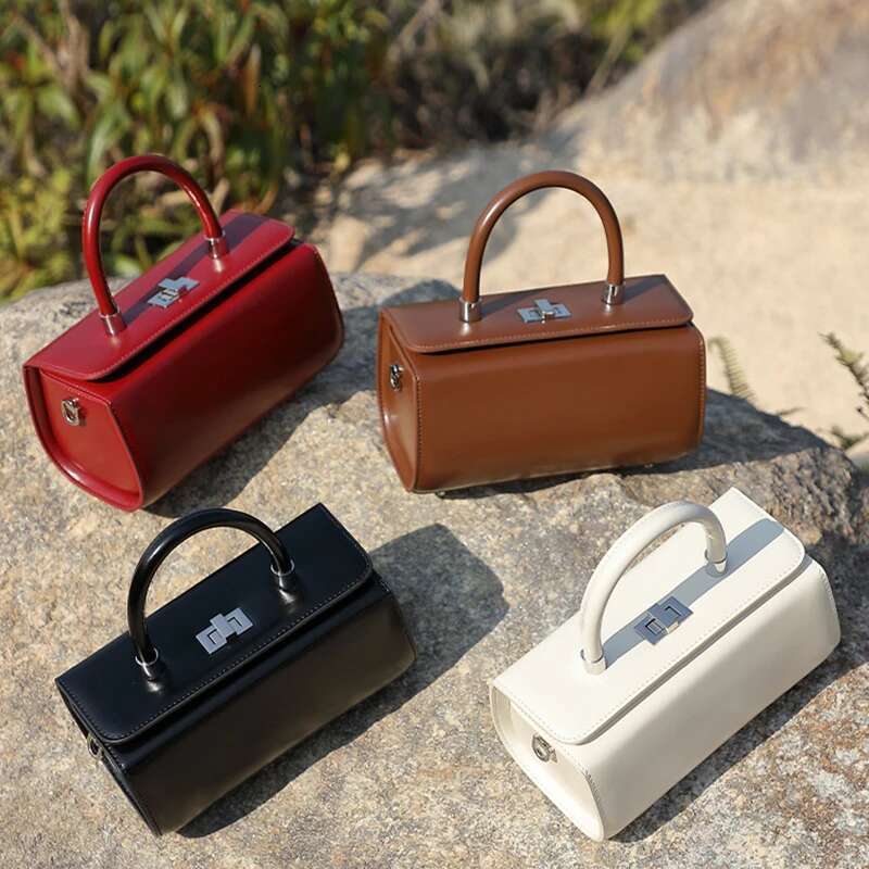 Designer Bag 2025 Genuine Leather Woman Handbags Ladies Crossbody Bags Designer Minimalism Mini Shoulder Bag White Luxury Bag