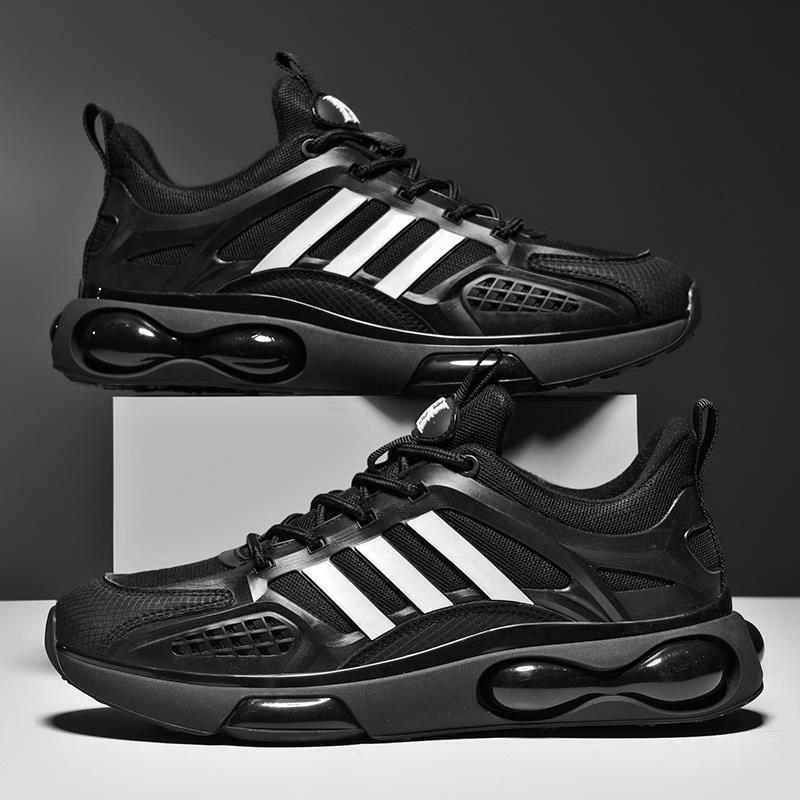 Free Shipping 2025 Spring Summer New Trend Men Shoes Casual Running Sneakers Black White Gold Height Increasing Thick Sole Casual and versatile