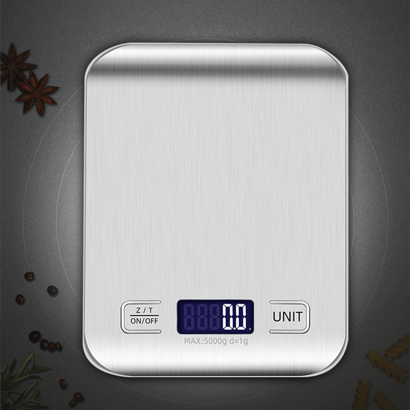 5/10KG Digital Kitchen Scale Stainless Steel Precision Home Jewelry Food Scale LED Display Electronic Jewelry Baking Weight Scales