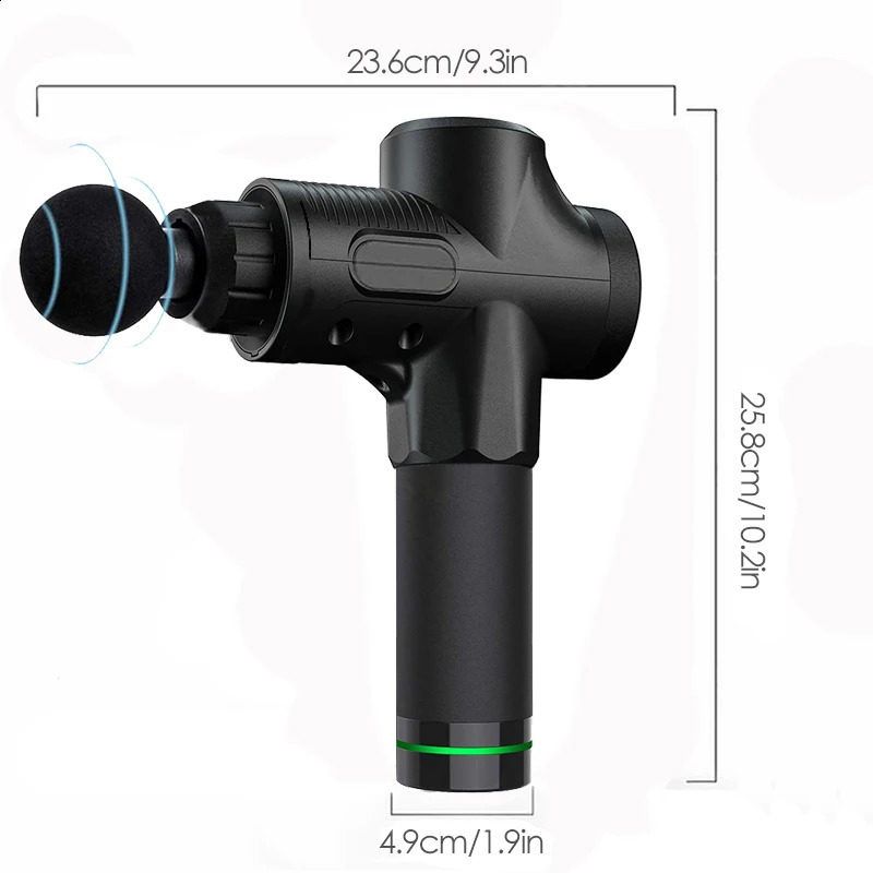 Deep Muscle Massage Gun Electric Percussion Pistol Massager For Body Neck Back Leg Fitness Tool 30 Levels 250424