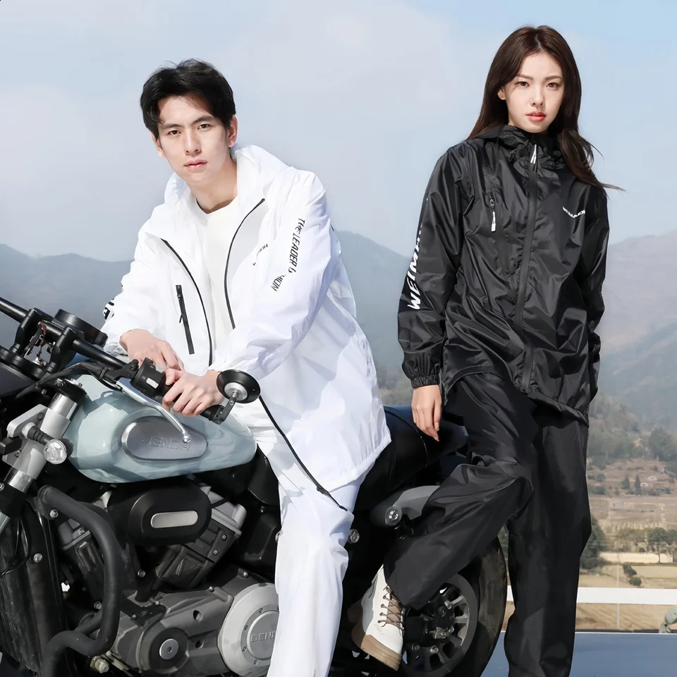 2025 Summer Ultra-thin Breathable Raincoat and Rainpants Set 250421