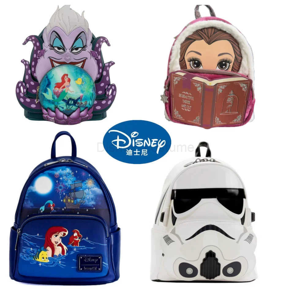 Disney Cute Kids' Faux Leather Backpack Featuring Beloved Figures Perfect Accessory Gift