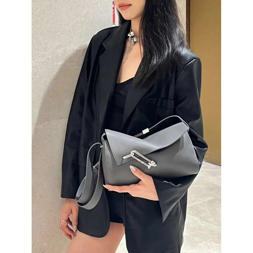 Designer Bag 2025 Tadfab Vintage Fashion Interlock Series Lock Box High End Commuting Single Shoulder Slant Cross Underarm Bag Luxury Bag