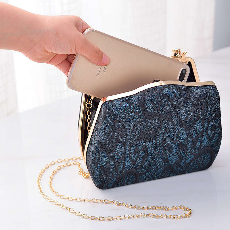 Dinner Bag Lace Dinner Women S Handbag Cheongsam Handmade Diagonal Cross Wedding Banquet Bag Dress Bag KQ