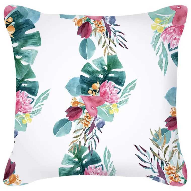 Flamingo Bird Cherry throw pillow cover with short plush print for living room sofa decoration cushion cover pillow covers G251124