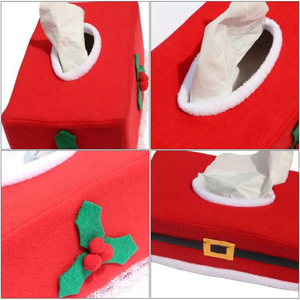 2Pcs Christmas Tissue Case Beautiful and Stylish Suitable for Parties and Offices Excellent Workmanship Tissue BoxM251124