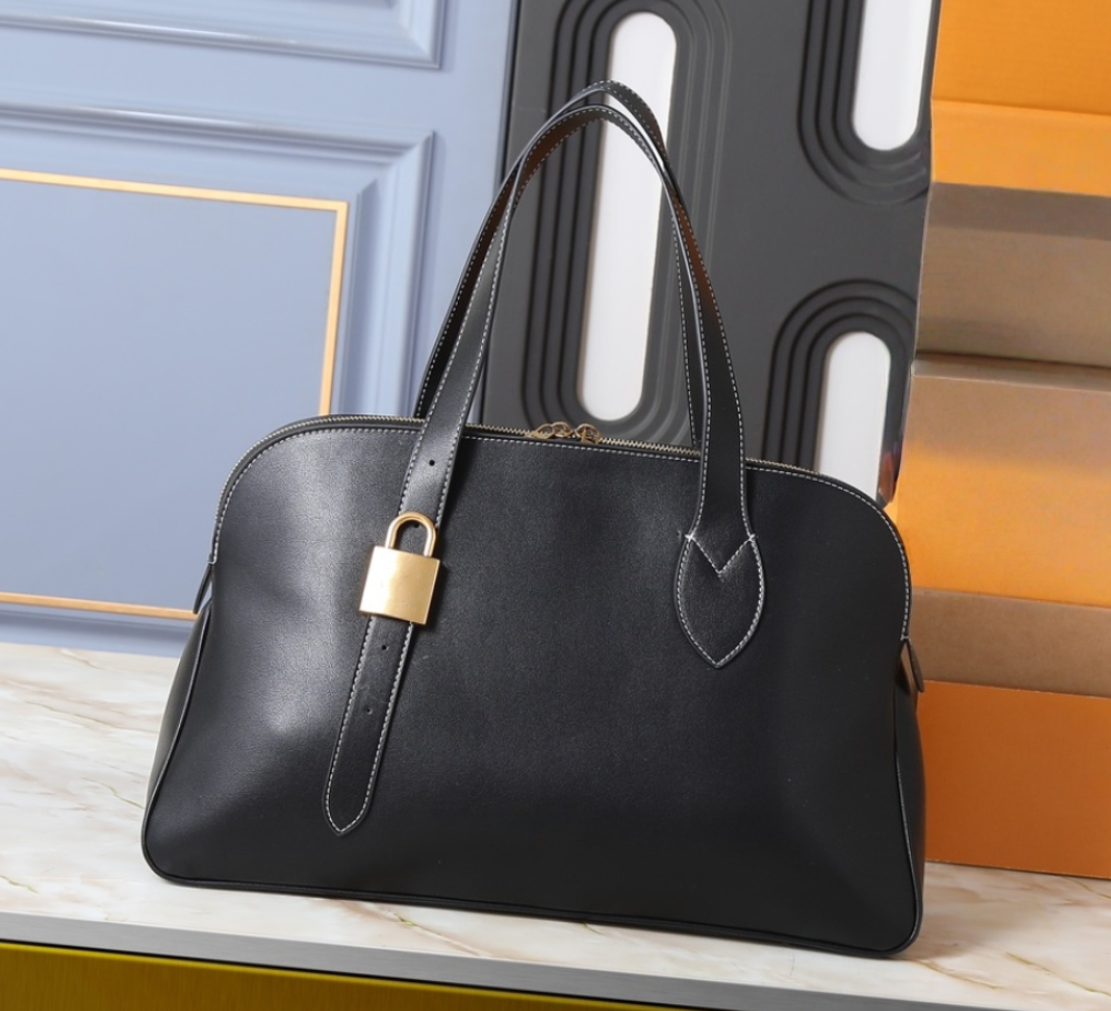 Luxury Bag For Women Hobo Totes Shoulder Bags Handbags Fashion Lock Genuine Leather Designer Bag Black Pouch Lady Low Key Cabas Bags 43.5x26.5x14.5cm Purse Black new