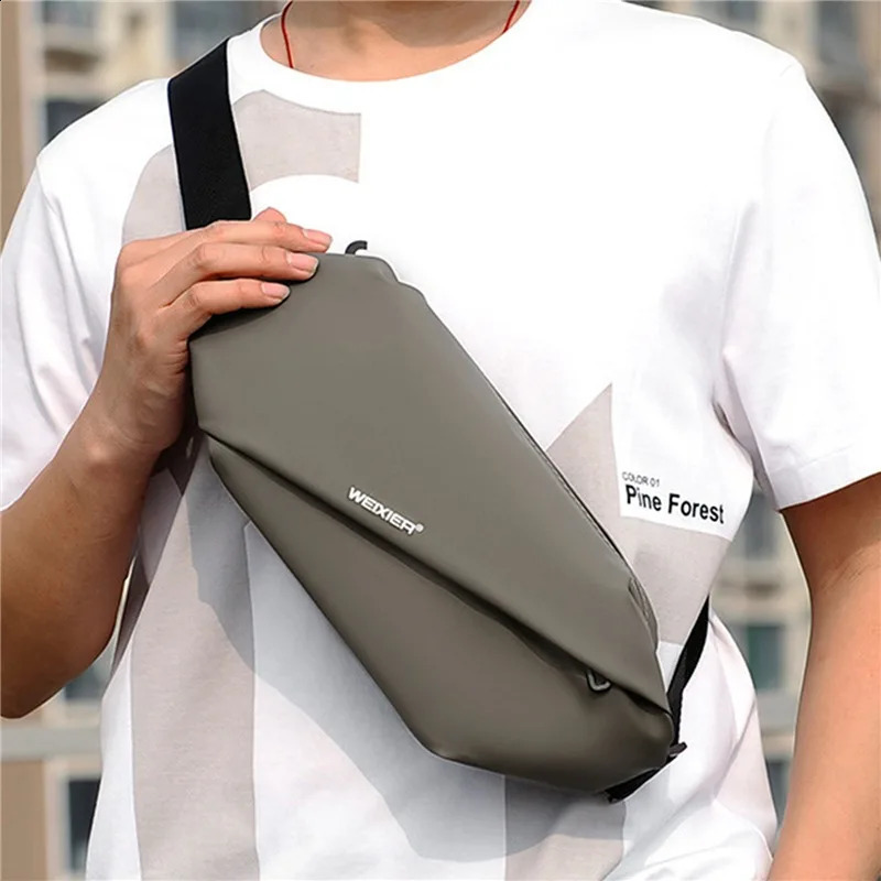 Mens Chest Bag Outdoor Fashion Simple Leisure Multi Functional Sports Single Shoulder Crossbady Waist Bags R250424