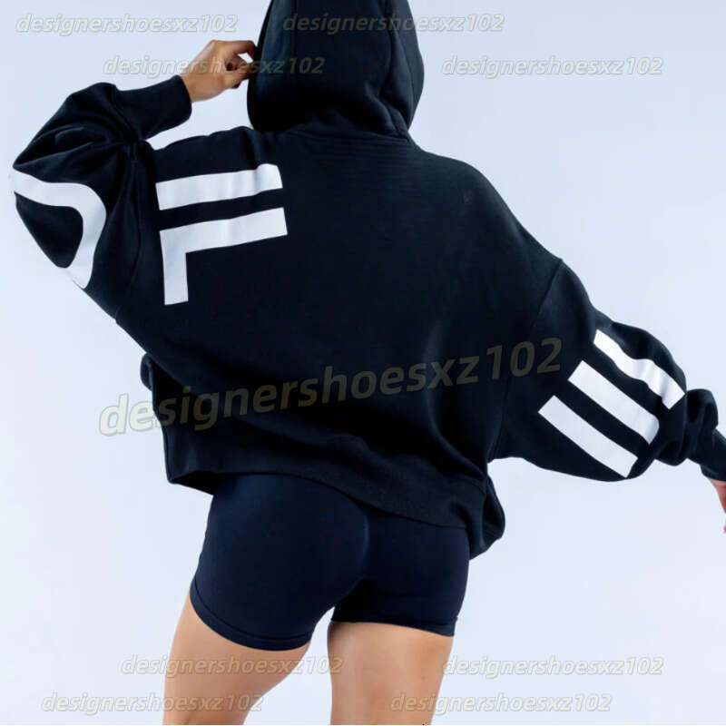 Dfynes Yoga Hoodie Dfyn Set Women Yoga Jackets European And American Womens Thick Versatile Long Sleeve Loose Hooded Gym Clothing Women Yoga Swatpants