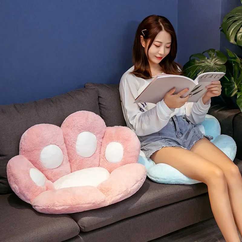 Chair Cushion Sofa Pillow Carpet Cushion Chair Cute Comfortable Plush Anime Cat Claw Cushion Chair Room Decorationoffice G251124