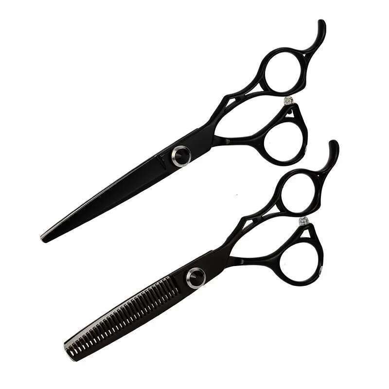6.0 Professional Salon Stylist Hairdressing Thinning Straight Snips Household Applicable Hair Scissors Set