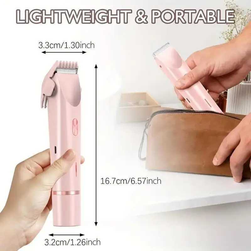 Portable double-headed ladies shaver household travel washable USB charging portable private parts slimming machine female b L251124