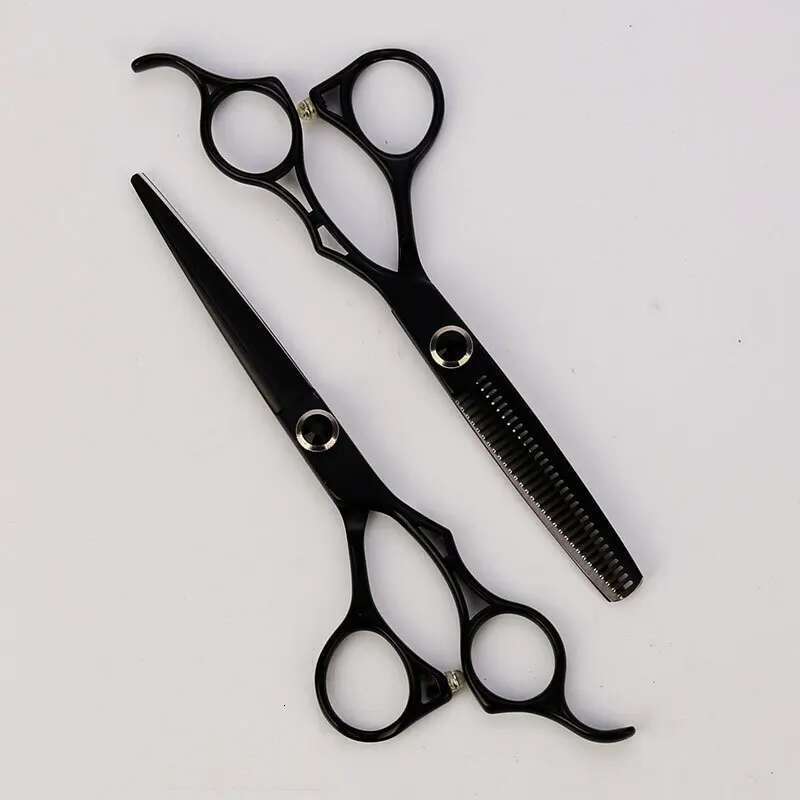 6.0 Professional Salon Stylist Hairdressing Thinning Straight Snips Household Applicable Hair Scissors Set