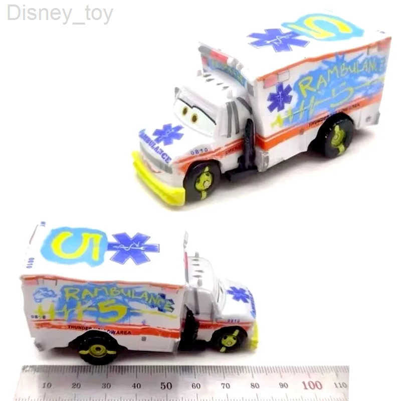 Disney Pixar Cars 3 Dr DamageRambulance Racing Mr Arvy Car Childrens Toy Alloy Toy Model Childrens Gift H251124