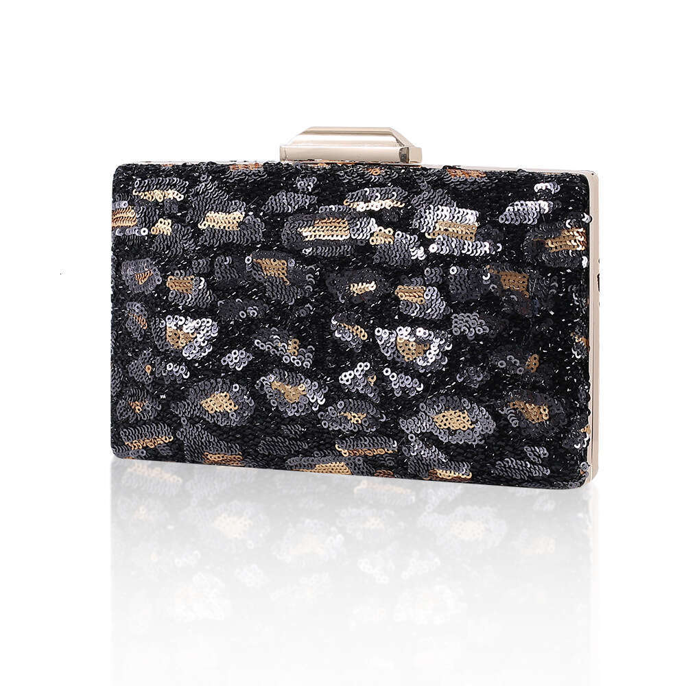 Dinner Bag Wind Leopard Pattern Dinner Beaded Dress Handheld Temperament Bridal Women S Bag KQ
