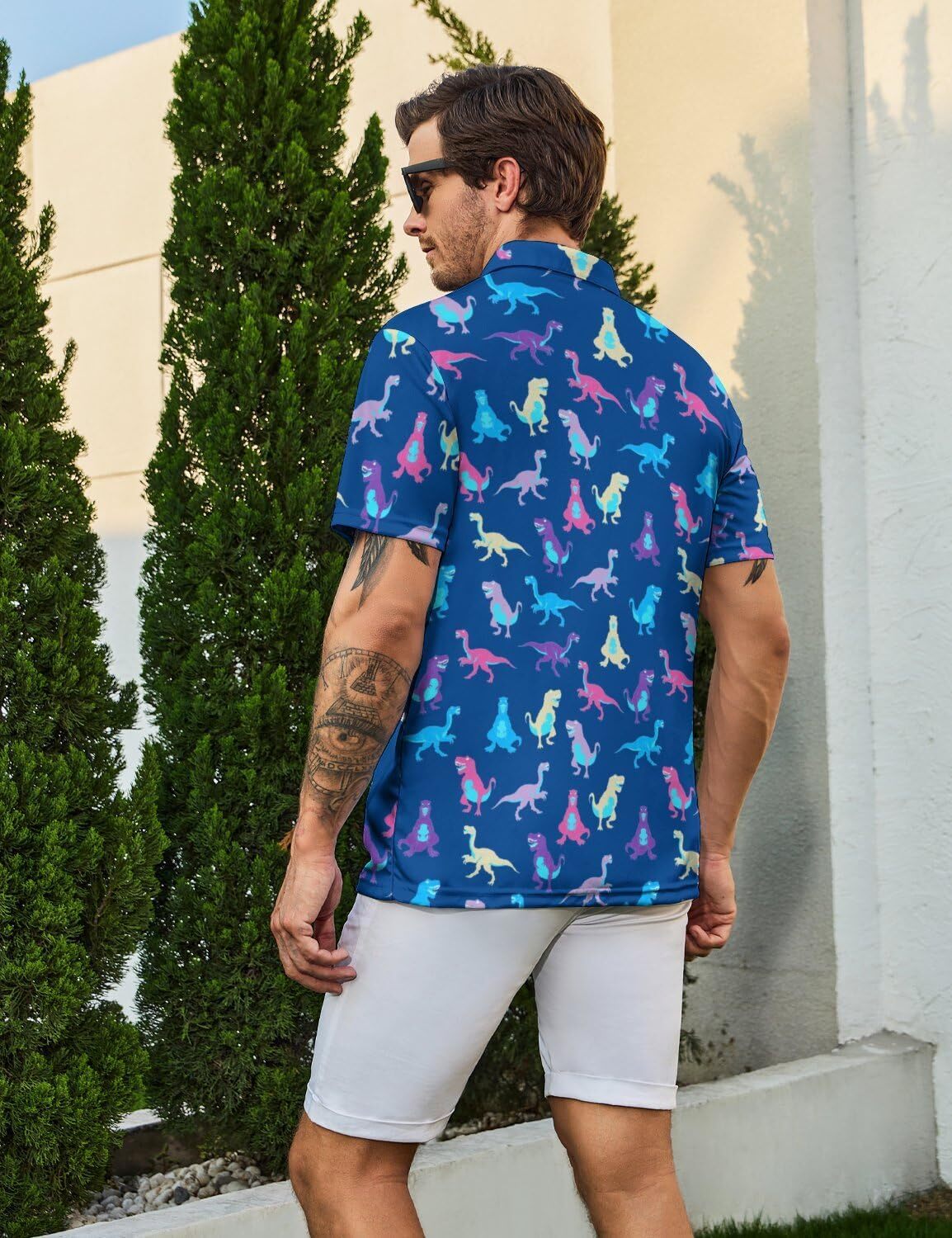 Men's Fashion Printed Polo Short Sleeves