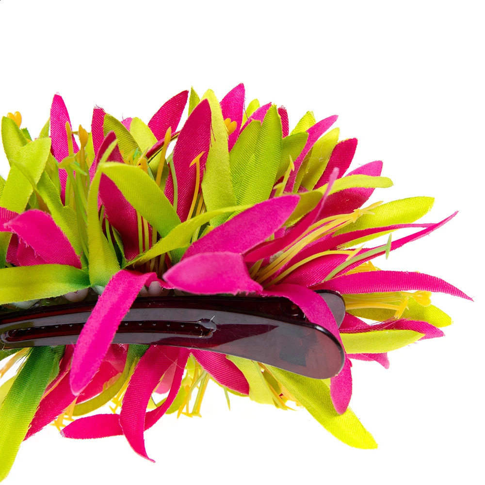 Novelties Trend Velvet Spider Lily Hair Clip Women Accessories Hawaii Tropical Flower Women Headdress 250420