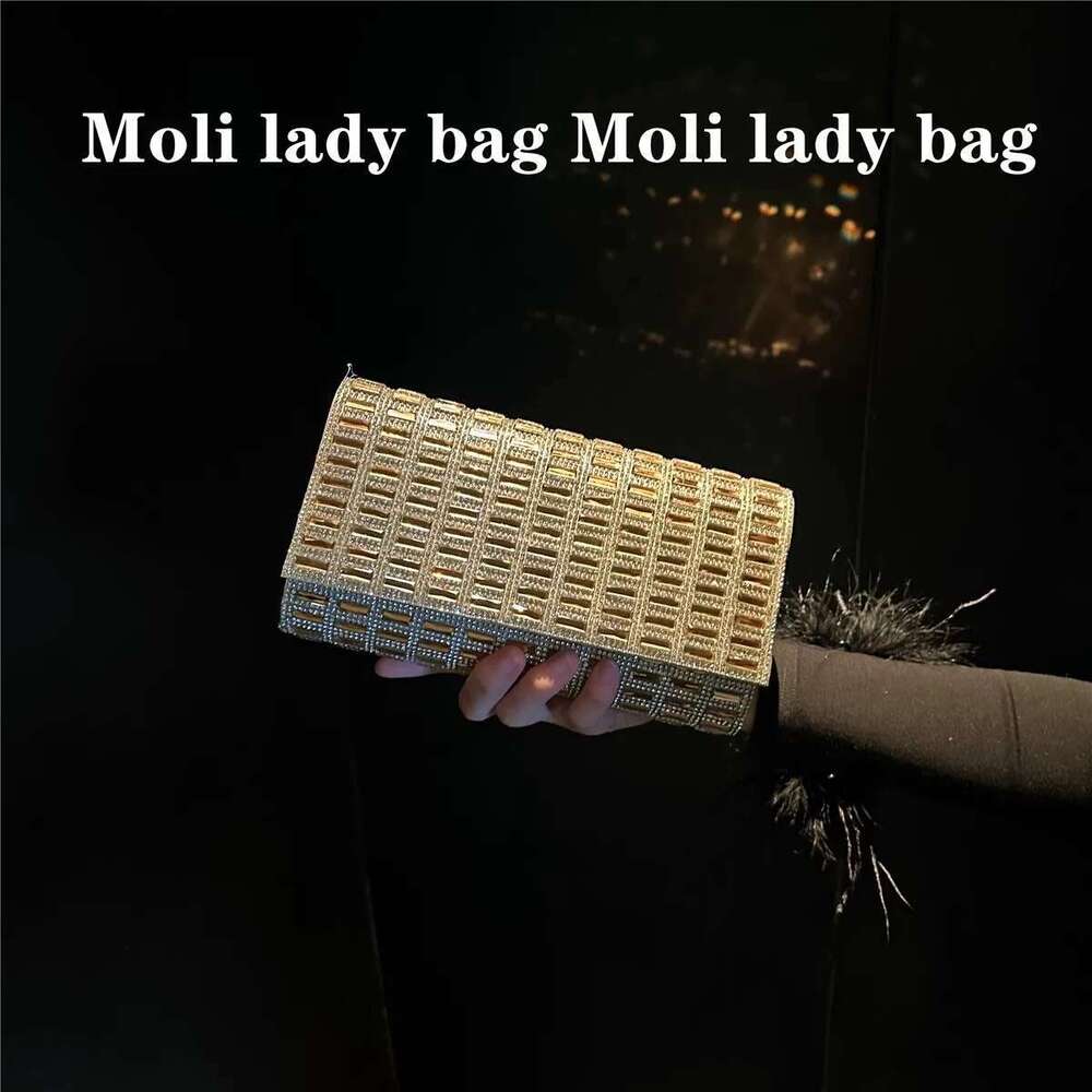 Designer Bag 2025 Designer Bag 2025 Glitter Shiny Dia Clutch Purse Wedding Party Handbag Fashion Square Evening Women Shoulder Crossbody Bag Luxury Ba