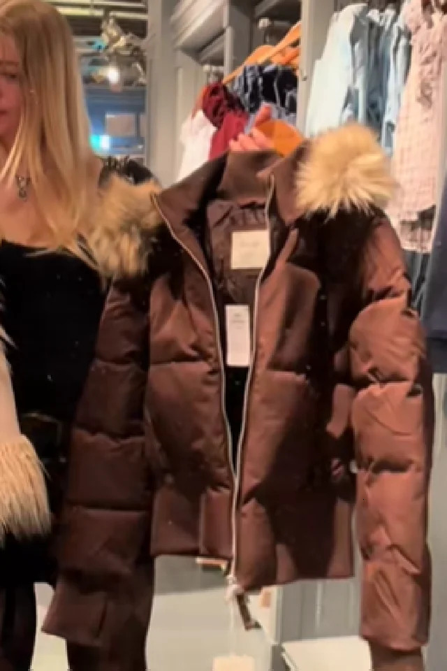 Chic Fur Collar Hooded Womens Cotton Jacket Solid Zipper Slim Waist Pocket Warm Thick Coat 2025 Winter Autumn Female Outerwear 251124