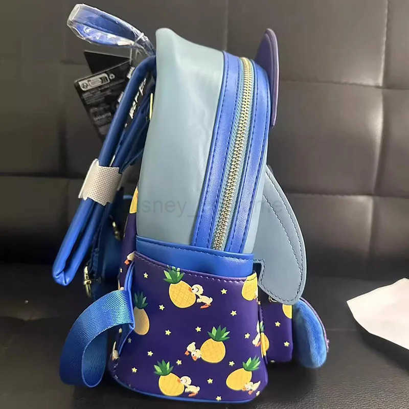 Disney New Disney Loungefly Pajamas Stitch Interstellar Baby Printed Backpack Cute Anime Peripheral Backpack ChildrenS Leisure Bag X250424