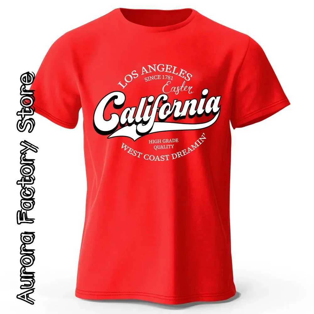 Summer fashion heavyweight retro mens English letter 100% pure cotton printed round neck high-quality casual fitness street T-shirt w250424PTIQ