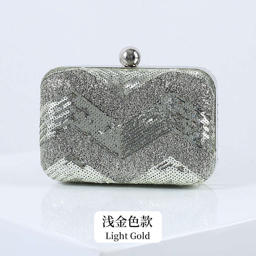 Dinner Bag Fashionable Portable Mini Sequin Party And Dinner Prop Hand Held Bag Crossbody Small Bag KQ
